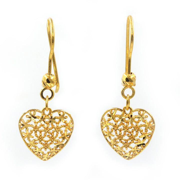 21K Gold Earrings AFE06427