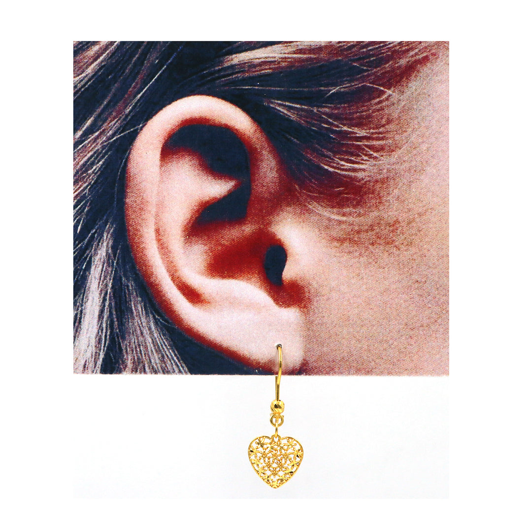 21K Gold Earrings AFE06427