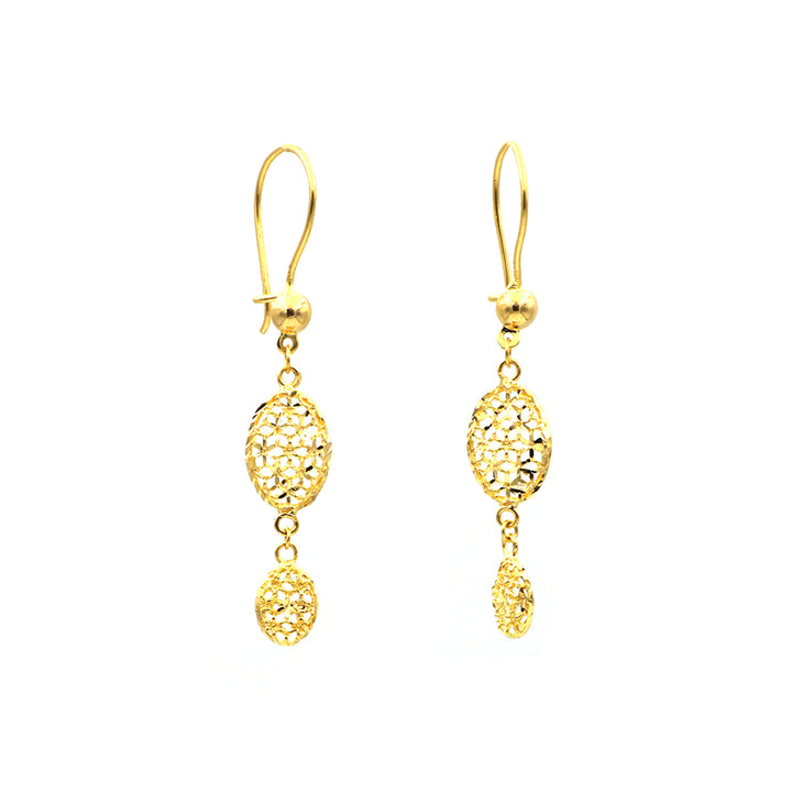 21K Gold Earrings AFE06428