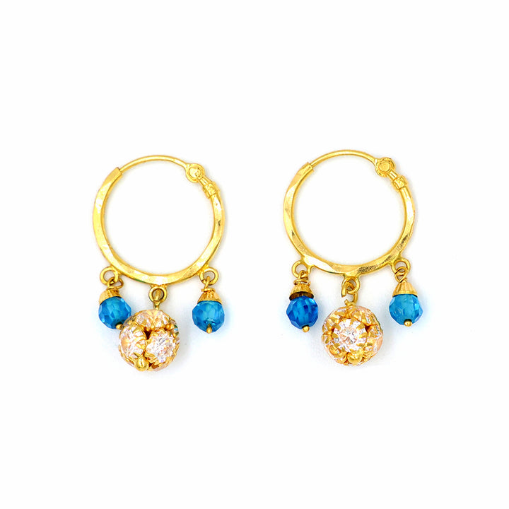 21K Gold Earrings AFE06480