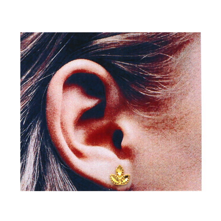 21K Gold Earrings AFE06496