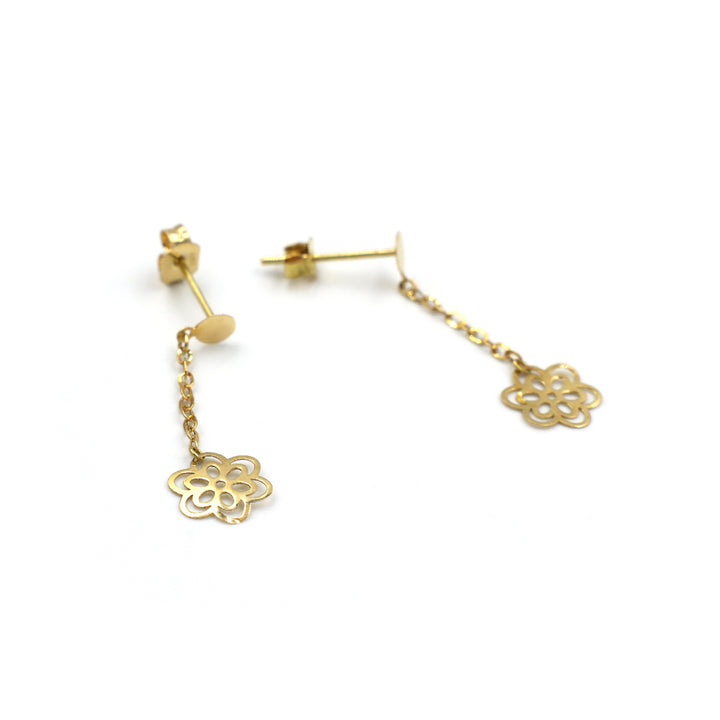 18K Gold Earrings AFE06543