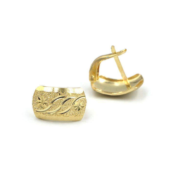 18K Gold Earrings AFE06564