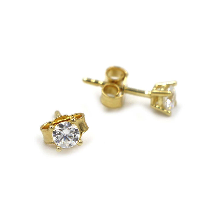 18K Gold Earrings AFE06607