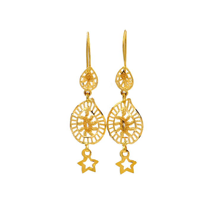 21K Gold Earrings AFE06618