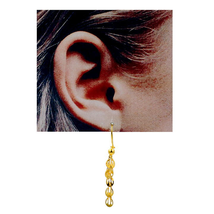 21K Gold Earrings AFE06920