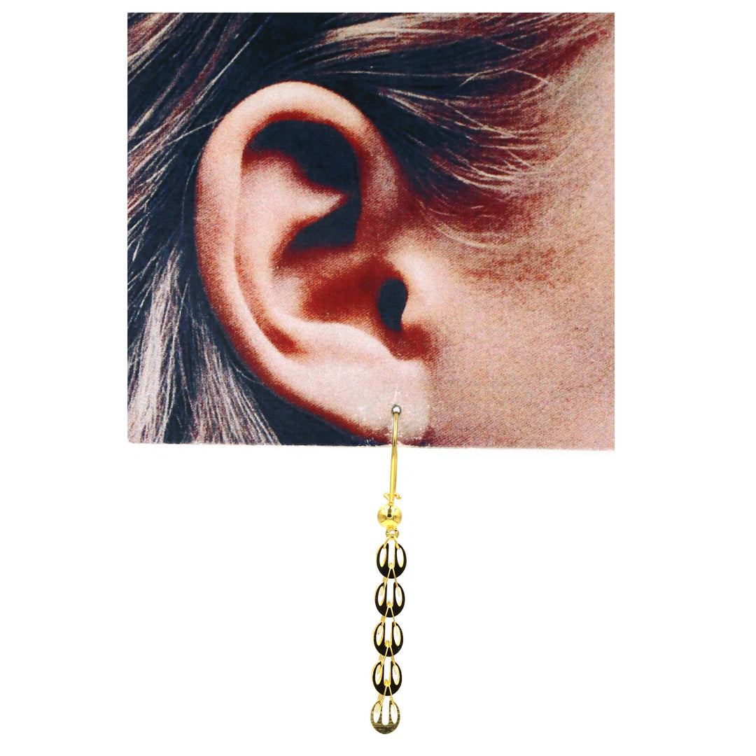 21K Gold Earrings AFE06921