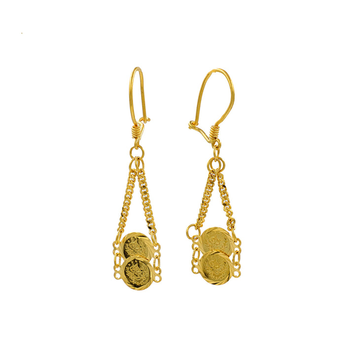 21K Gold Earrings AFE07158