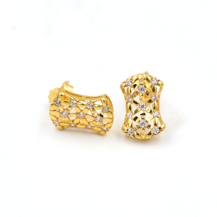 21K Gold Earrings AFE07224