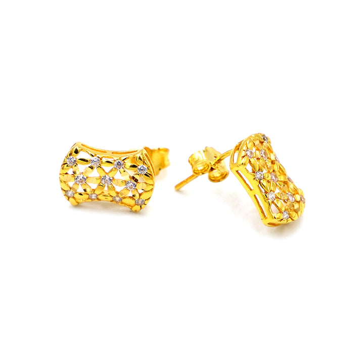 21K Gold Earrings AFE07224