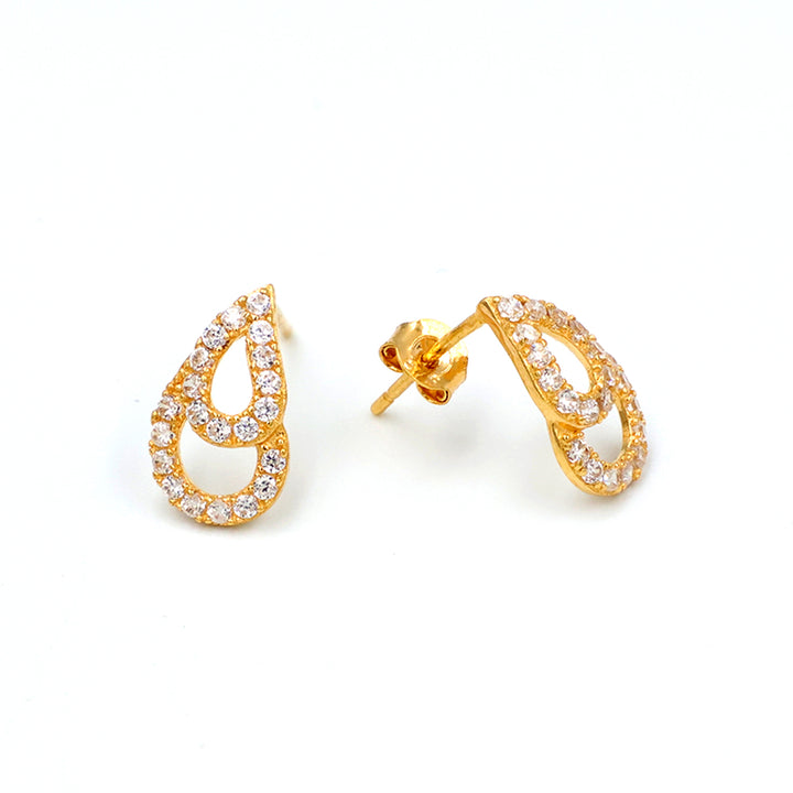 21K Gold Earrings AFE07243