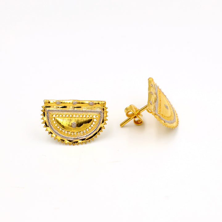 21K Gold Earrings AFE07610