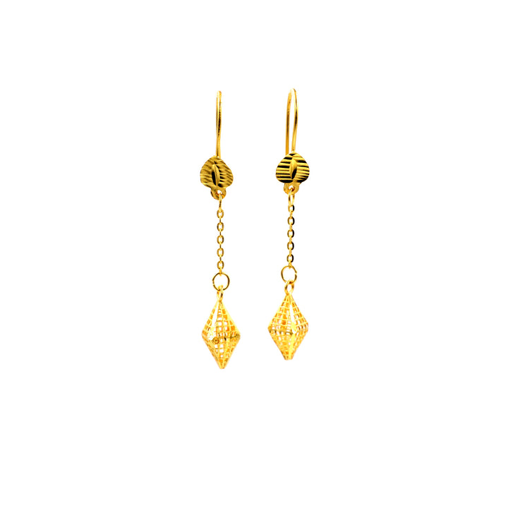 21K Gold Earrings AFE07816