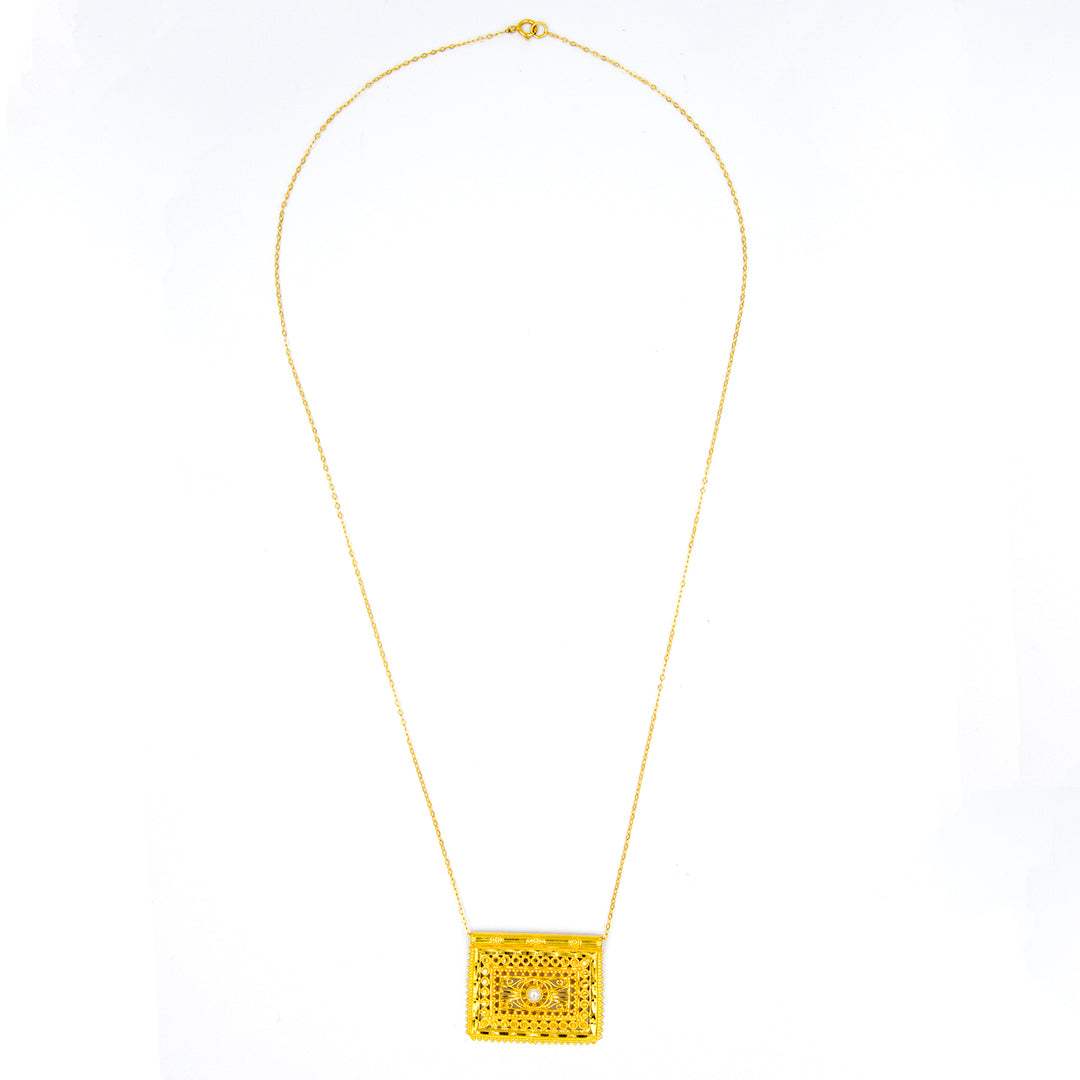 21K Gold Necklace AFN02036