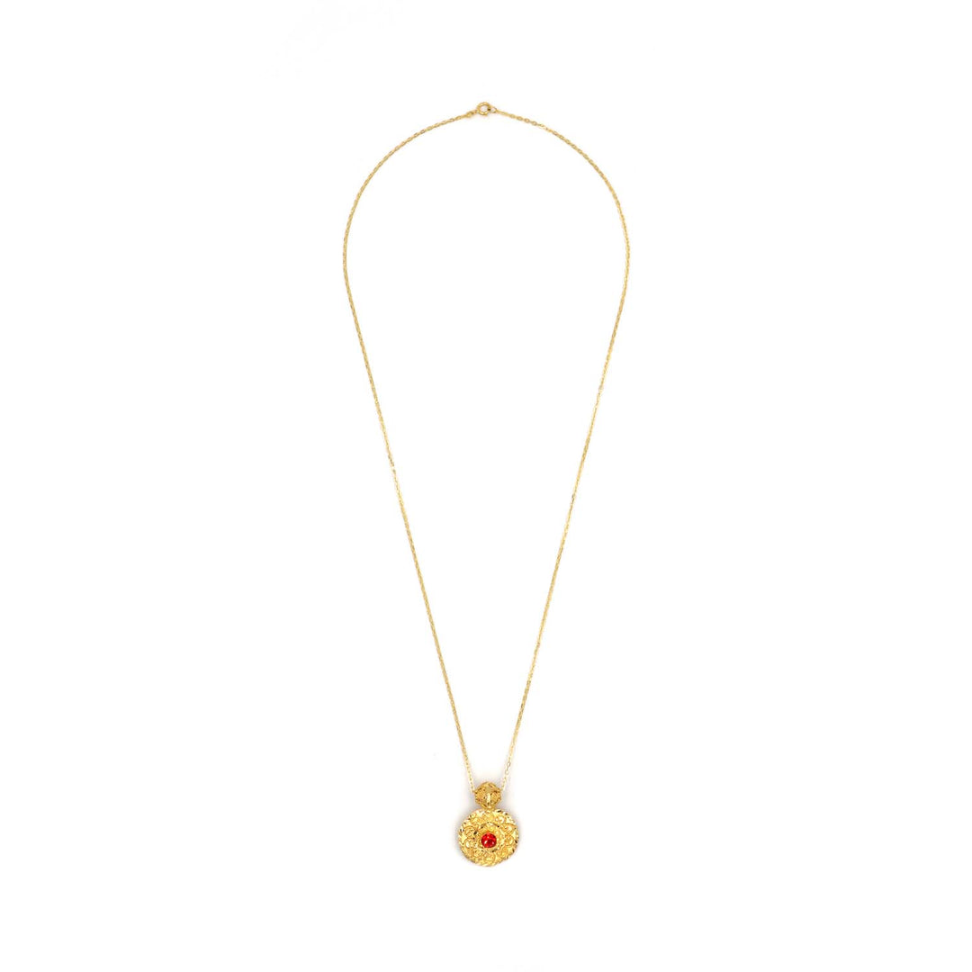 21K Gold Necklace AFN02573