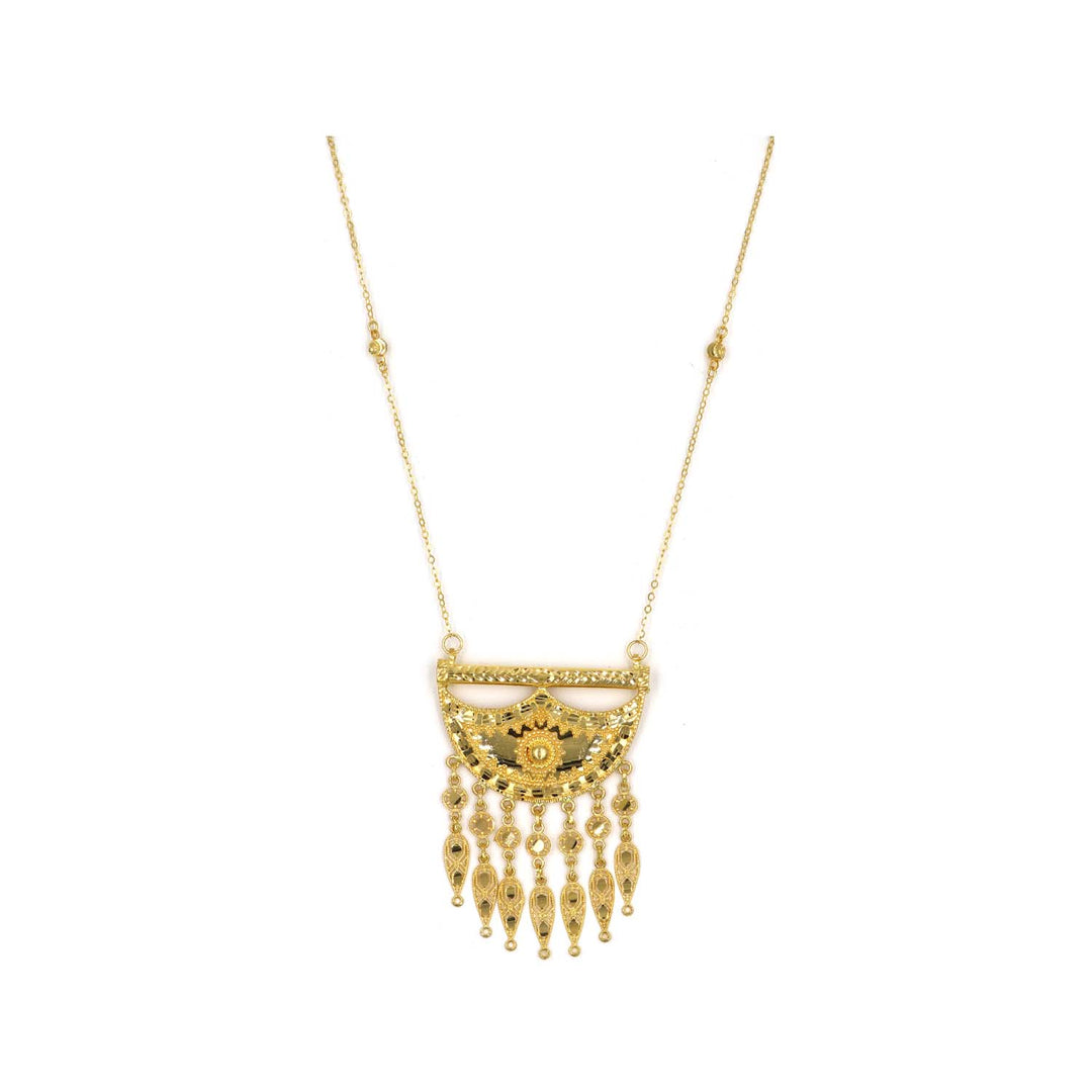 21K Gold Necklace AFN02575