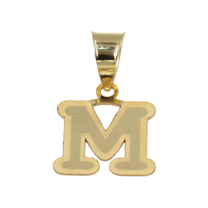 18K Gold Pendant Letter 'M' AFP03954