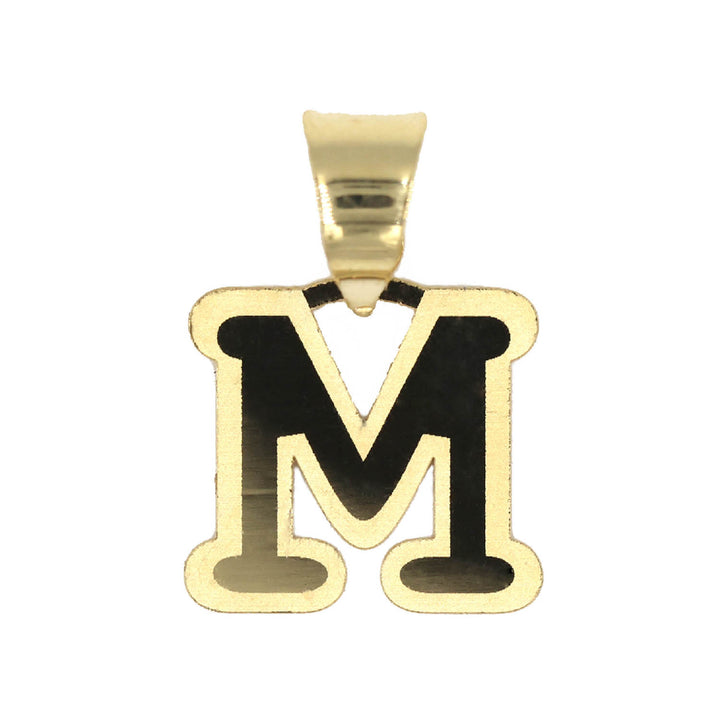 18K Gold Pendant Letter 'M' AFP03954