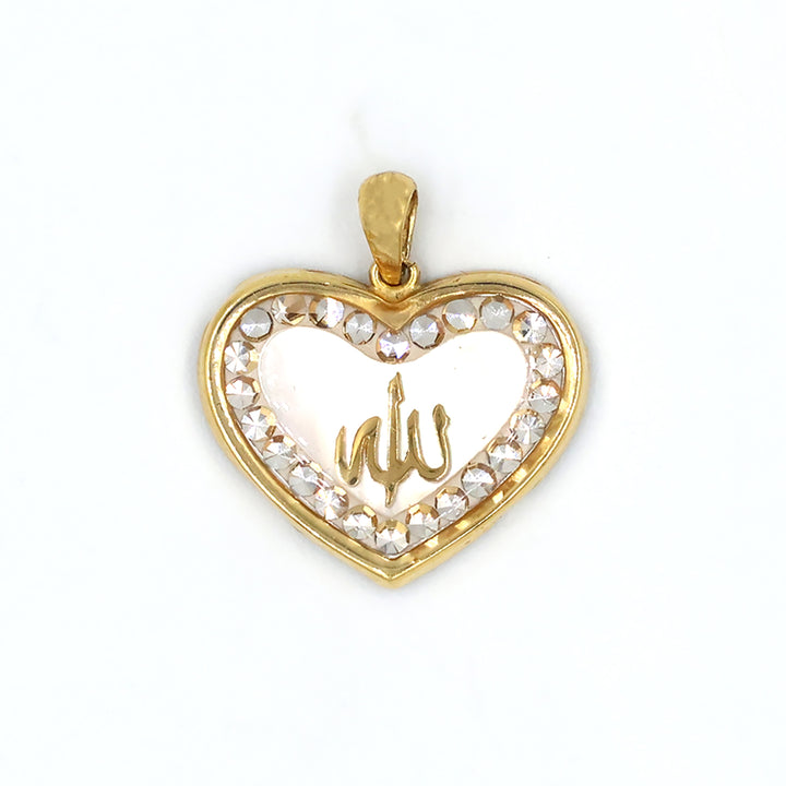 18K Gold Heart Shaped Pendant AFP04343