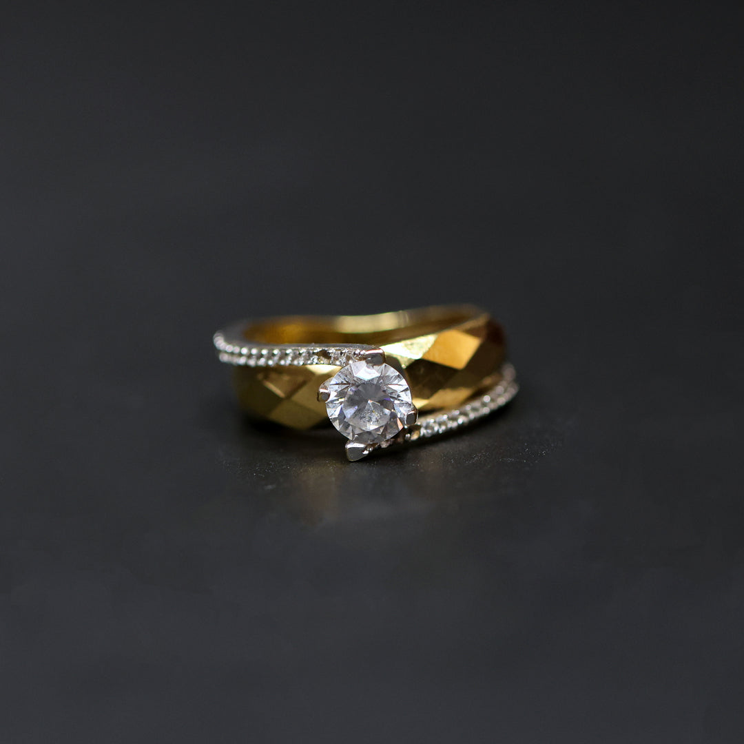 18K Gold Ring Without Making Charges Limited Time Offer AFZM00373