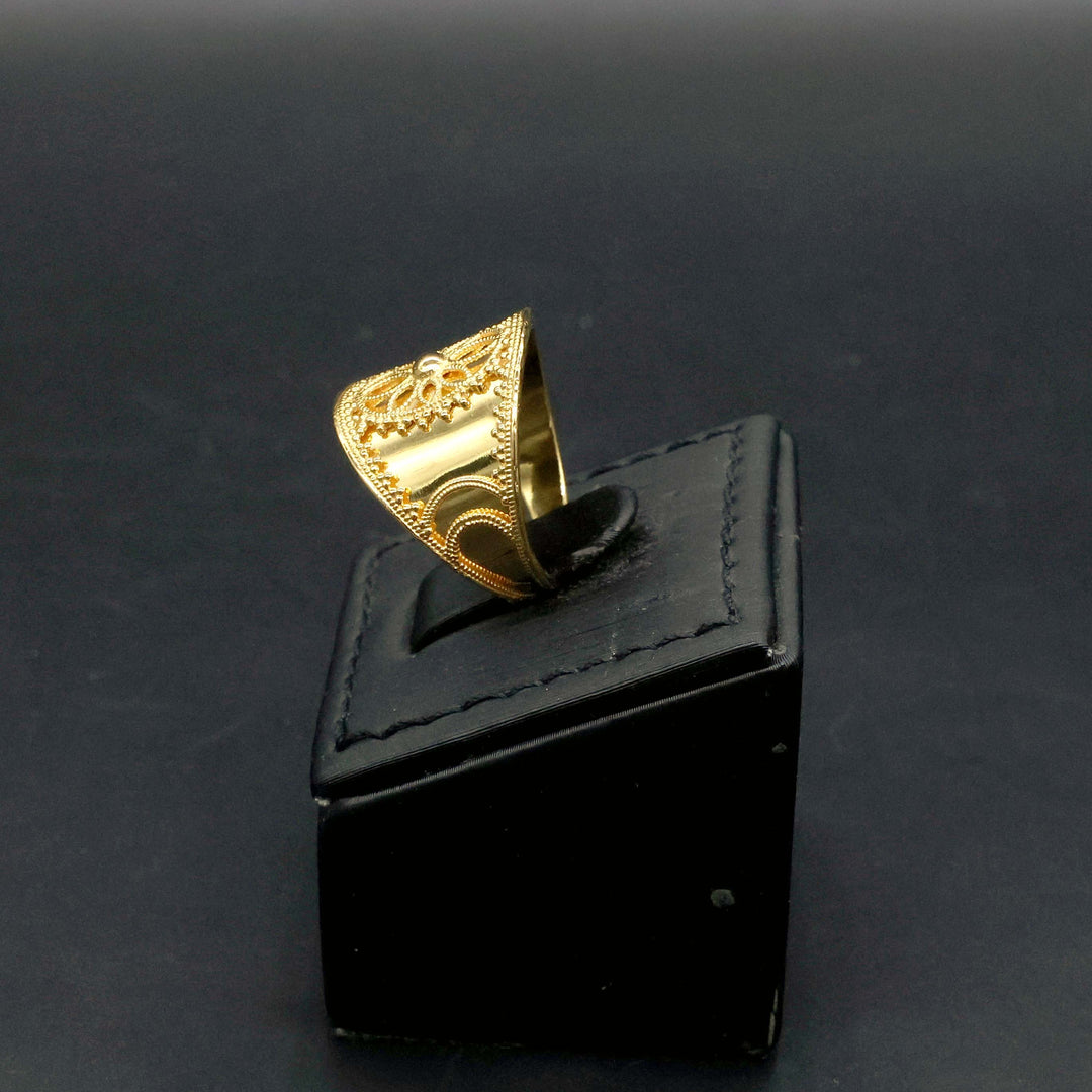 21K Gold Ring Zero Making Charges AFZM00391