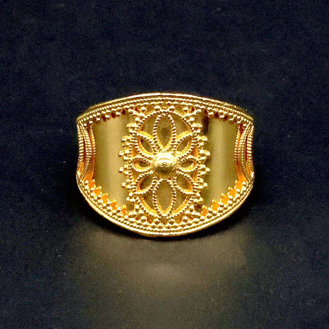 21K Gold Ring Zero Making Charges AFZM00391