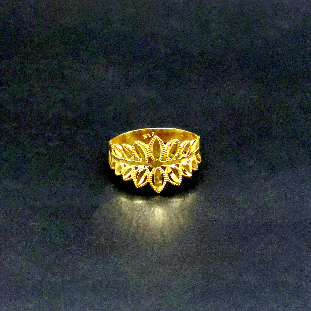 21K Gold Ring Zero Making Charges AFZM00392