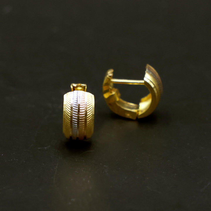 21K Gold Earrings Zero Making Charges AFZM00406