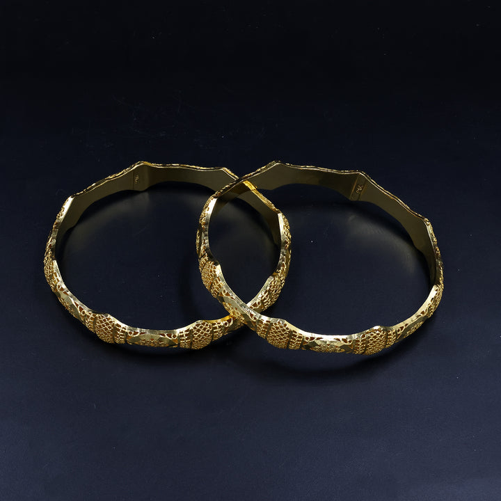 22K Gold Bangles One Pair  Zero Making Charges