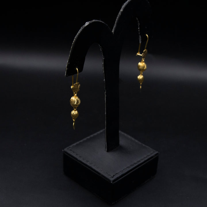 21K Gold Earrings Zero Making Charges AFZM00473