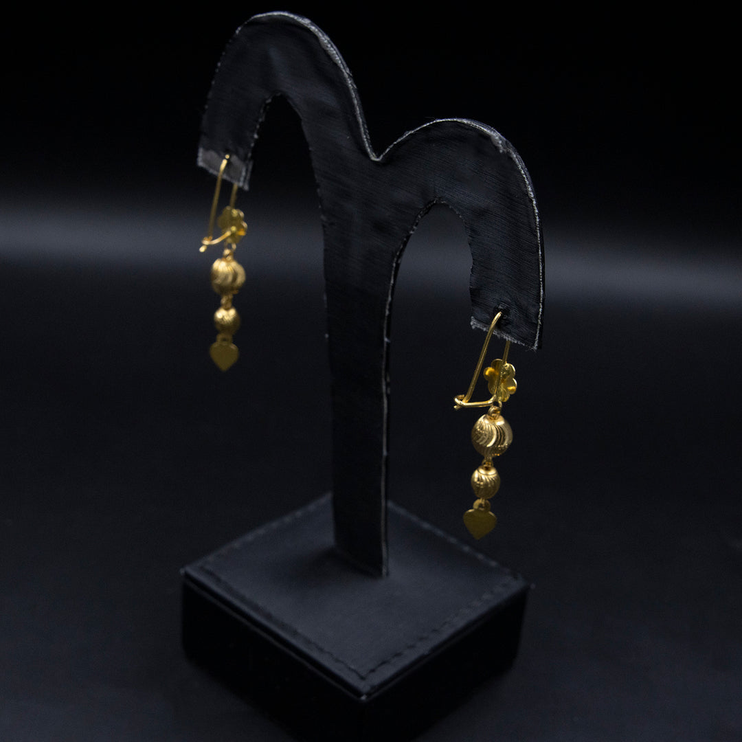 21K Gold Earrings Zero Making Charges AFZM00473