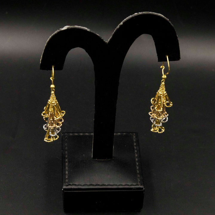 22K Gold Earrings Zero Making Charges AFZM00445