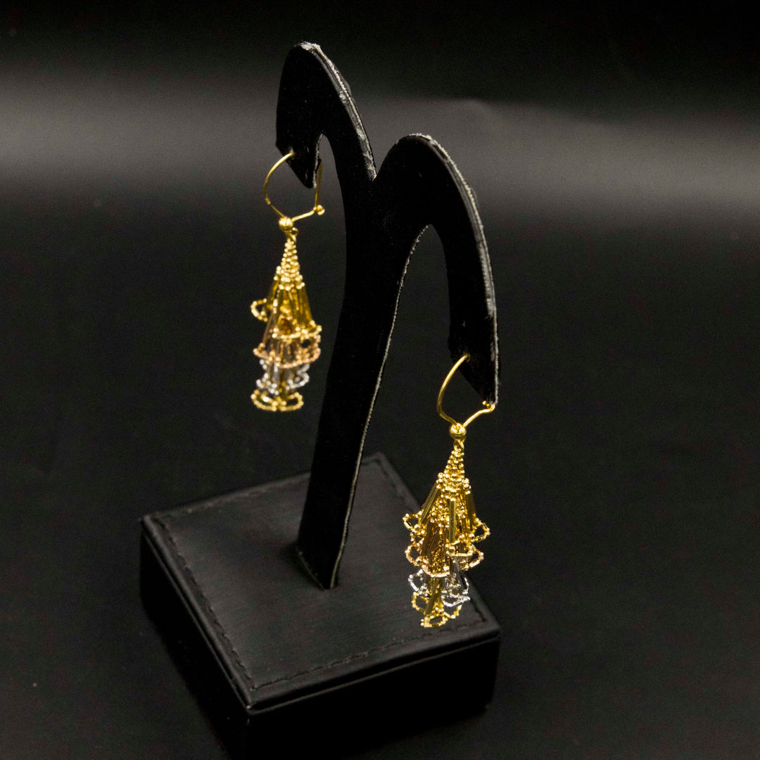 22K Gold Earrings Zero Making Charges AFZM00445