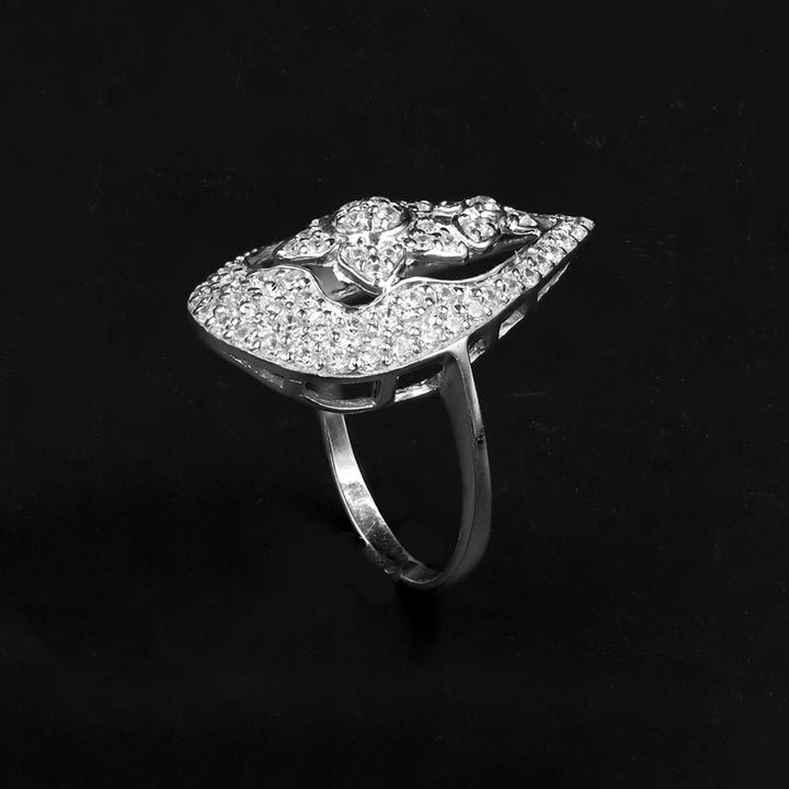 18K White Gold Ring No Making Charges BG80001101