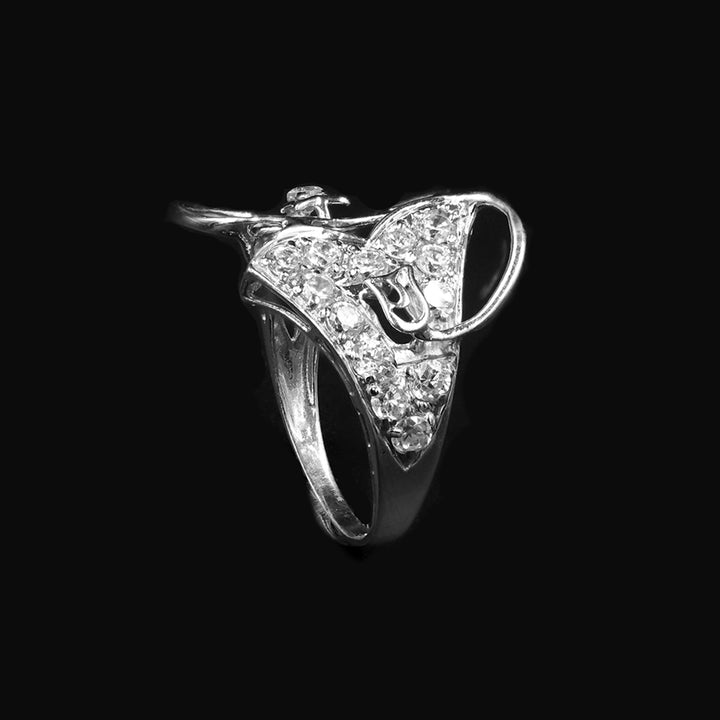 18K White Gold Ring No Making Charges BG80002031