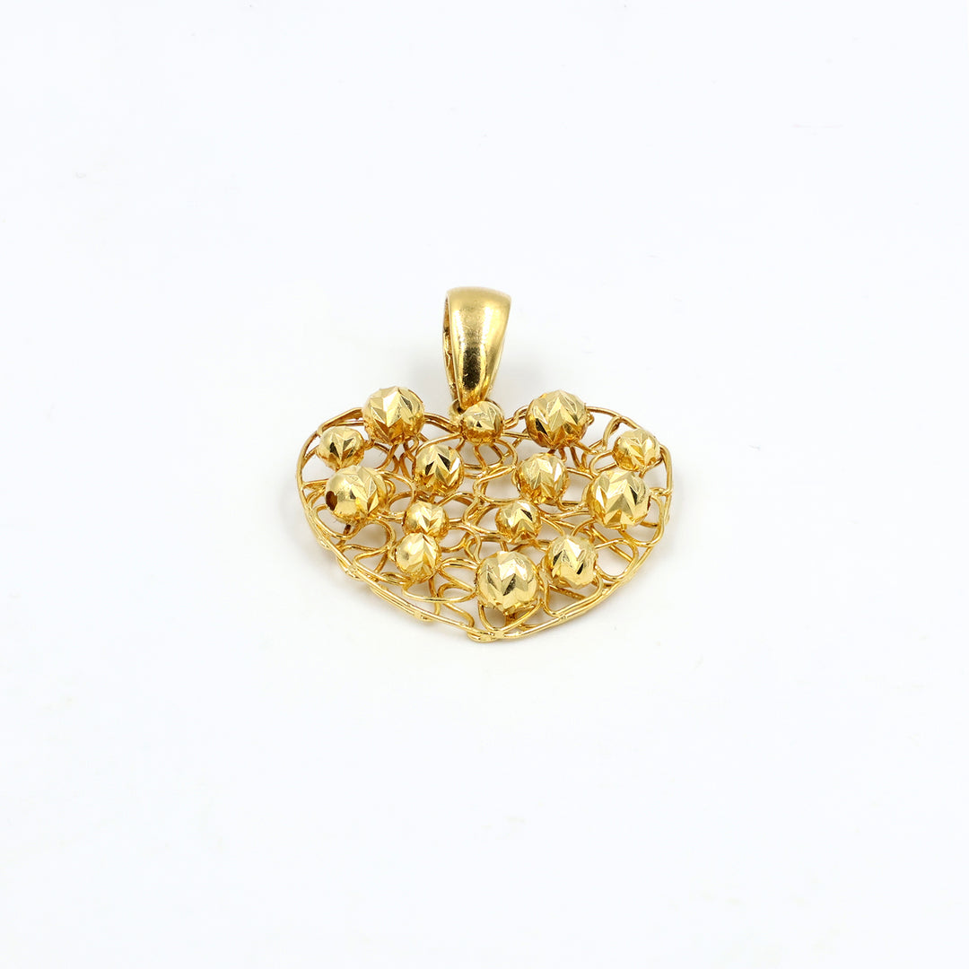 18K Gold Heart Shaped Pendant BG80004575