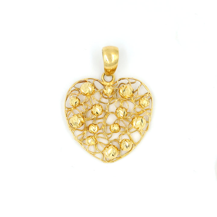 18K Gold Heart Shaped Pendant BG80004575