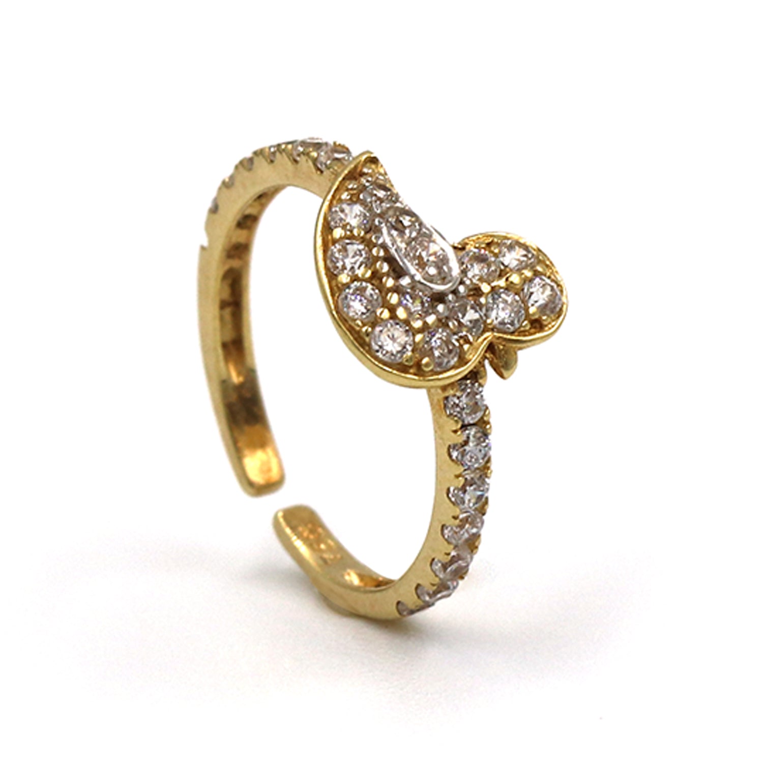 Adjustable gold online ring