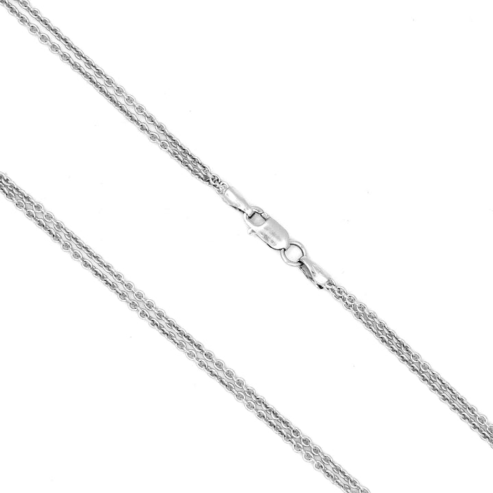 18K White Gold Link Chain with 2 Layer BG80011461