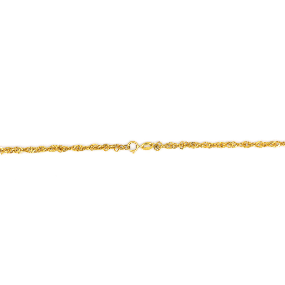 22K Gold Byzantine Chain Necklace 3