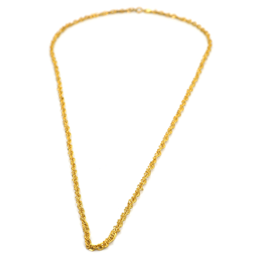 22K Gold Byzantine Chain Necklace 3