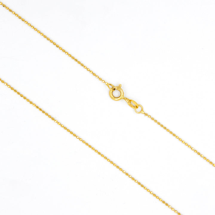 21K Gold Ball Chain