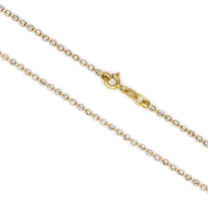 Elegant 18K Gold Vertical Balls Chain