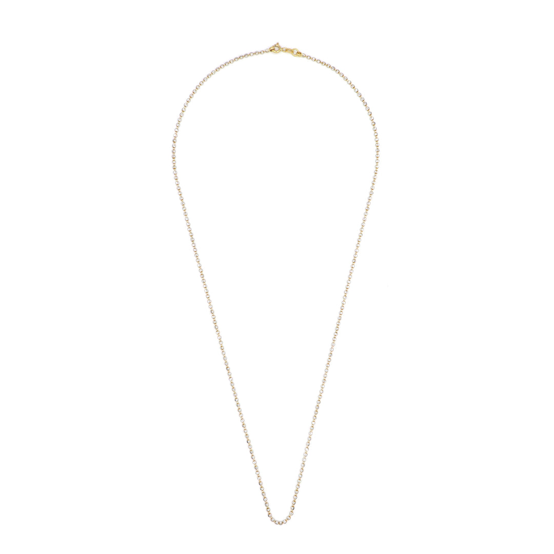 Elegant 18K Gold Vertical Balls Chain