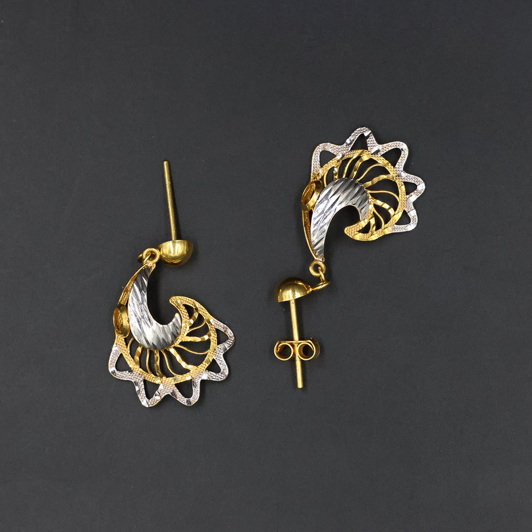 22K Gold Earrings No Making Charges  BG80015813