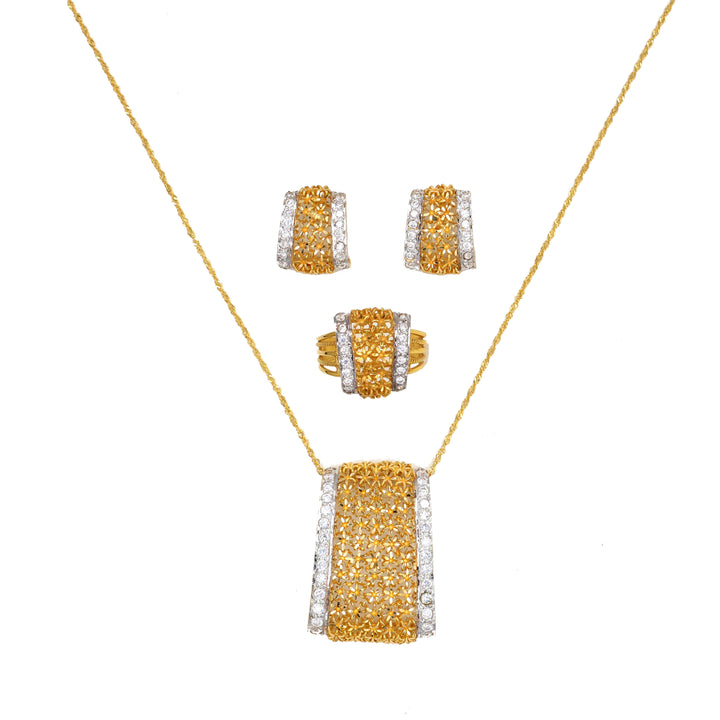 21K Gold Jewllery Elegance Set