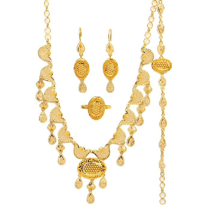 21K Gold Jewlery Elegance Set