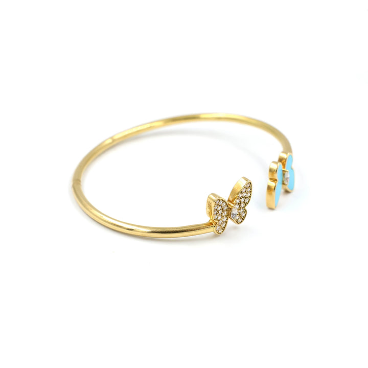 18K Gold Bracelet with Butterfly AFB07425