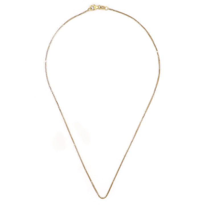 18K Yellow Gold Spiga Chain Necklace