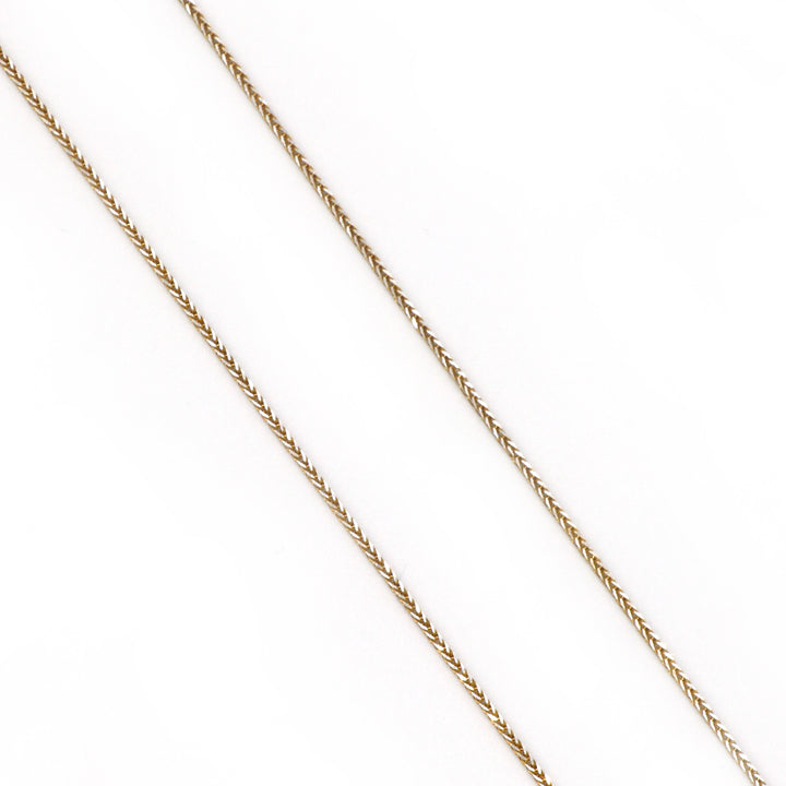 18K Yellow Gold Spiga Chain Necklace